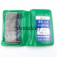 50 sztuk Dental Diamond FG High Speed Burs seria BR do polerowanie zębów 1.6mm 5
